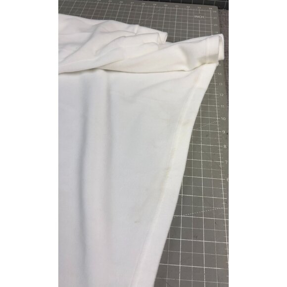 Conte Of Florence Men's Fleece Pullover Mock Neck Top Sz XL White "Snowbird" - Picture 10 of 10